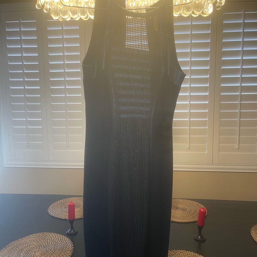 Cache Black Backless Dress